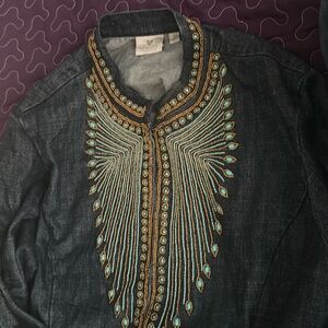 Chico’s ltd edition 25th anniversary heritage southwest beaded denim